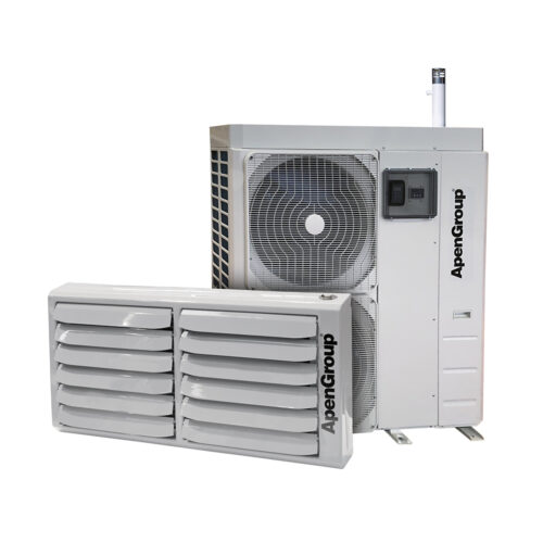 Sistema monoblocco con caldaia a condensazione e pompa di calore Aquapump Hybrid di Apengroup