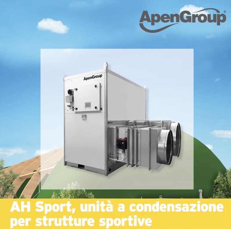unità di riscaldamento a condensazione per strutture sportive