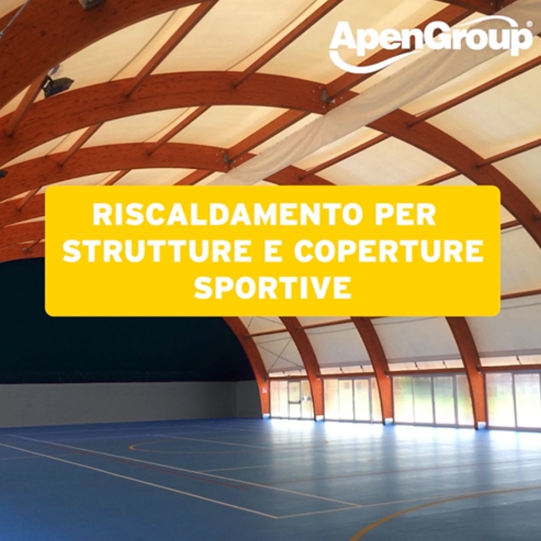 Riscaldamento per strutture e copertura sportive come palestre e campi da calcetto